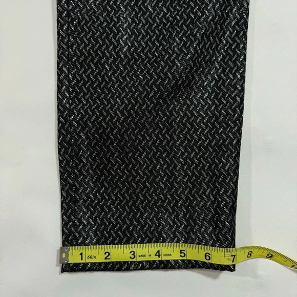 New White House Black Market The Slim Ankle Pants Metallic Black - Picture 8 of 9